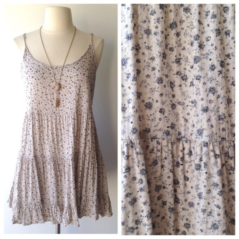 Brandy Melville Blue/Gray Jada Dress